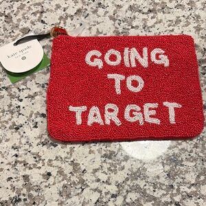 Kate Spade x Target Red Beaded Clutch